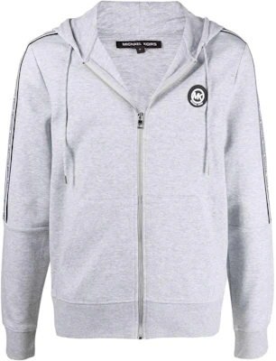 MICHAEL KORS Striped Trim Zip Hoodie Grey CS250QD5MF030 Buy MICHAEL KORS Striped Trim Zip Hoodie Grey CS250QD5MF030