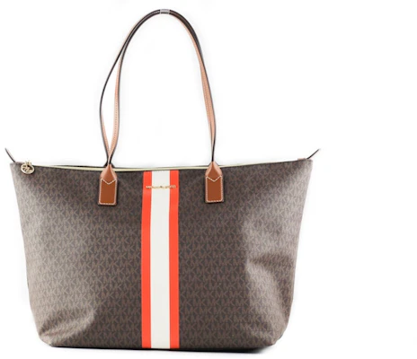 迈克高仕大号棕橙拼色女士单肩包 Buy 迈克高仕大号棕橙拼色女士单肩包