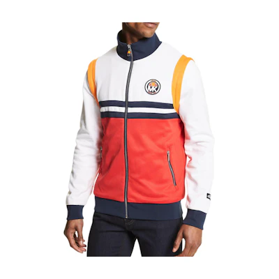 MICHAEL KORS Ellesse Colorblock Tennis Jacket Men’s White/Red Collaboration CS250TU5HM661