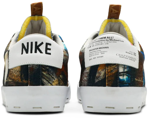 Michael Lau x Nike Zoom Blazer Low QS SB 'Salvator Michael' Lelaki BQ6449-002 Details for Michael Lau x Nike Zoom Blazer Low QS SB 'Salvator Michael' Lelaki BQ6449-002