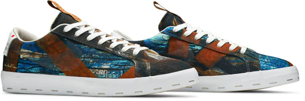 Cheap Michael Lau x Nike Blazer Low SB Salvator Michael 聯名款 潮流休閒 多色油畫 低筒 滑板鞋 男女同款 多色 木製鞋盒版