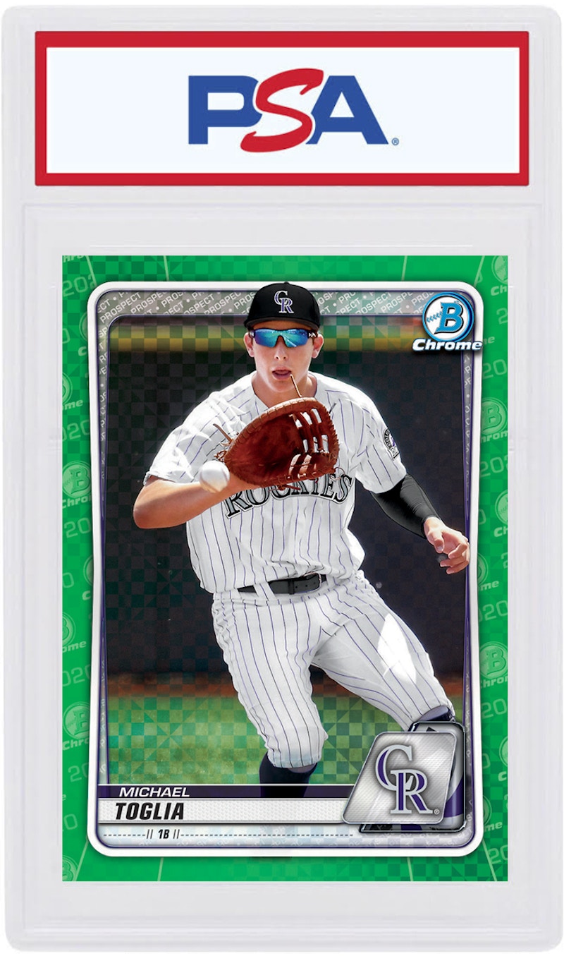 Buy Michael Toglia 2020 Bowman Chrome X Hijau X-Fractor /31 #BCP-225