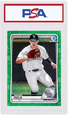 Michael Toglia 2020 Bowman Chrome X Green X-Fractor /31 #BCP-225 Buy Michael Toglia 2020 Bowman Chrome X Green X-Fractor /31 #BCP-225
