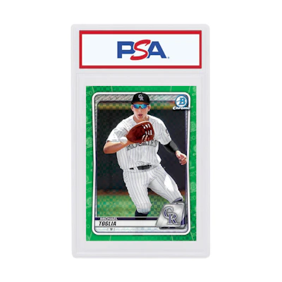 Michael Toglia 2020 Bowman Chrome X Green X-Fractor /31 #BCP-225