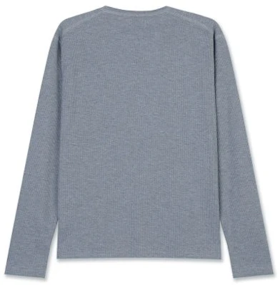 Michiko London Sports Waffle Henley Long Sleeve in Melange Grey MS26FT08MG Cheap Michiko London Sports Waffle Henley Long Sleeve in Melange Grey MS26FT08MG