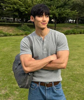 MICHIKO LONDON SPORTS Waffle Henley Neck Muscle Fit Short Sleeve T-Shirt Melange Gray MS26ST13MG MICHIKO LONDON SPORTS Waffle Henley Neck Muscle Fit Short Sleeve T-Shirt Melange Gray MS26ST13MG