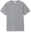 Details for MICHIKO LONDON SPORTS Waffle Henley Neck Muscle Fit Short Sleeve T-Shirt Melange Gray MS26ST13MG