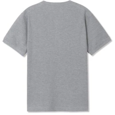 MICHIKO LONDON SPORTS Waffle Henley Neck Muscle Fit Short Sleeve T-Shirt Melange Gray MS26ST13MG Sizing MICHIKO LONDON SPORTS Waffle Henley Neck Muscle Fit Short Sleeve T-Shirt Melange Gray MS26ST13MG
