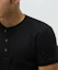 Purchase MICHIKO LONDON SPORTS Waffle Henry Neck Muscle Fit Short Sleeve T-Shirt Black MS26ST13BK