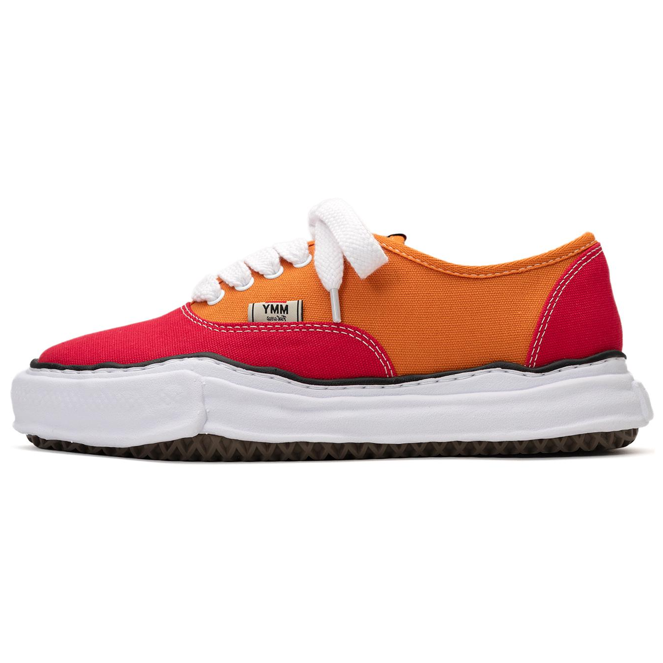 MIHARA YASUHIRO Baker Canvas Low-Top Sneakers Red Orange Casual. A13FW738 in Red-Orange Color