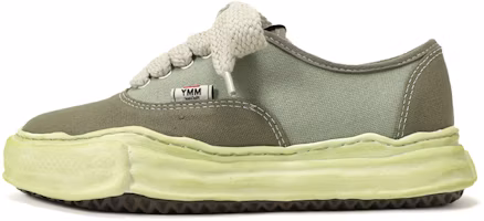 MIHARA YASUHIRO Baker Canvas Melted Sole Low-Top Sneakers Green A08FW724 Green MIHARA YASUHIRO Baker Canvas Melted Sole Low-Top Sneakers Green A08FW724 Green