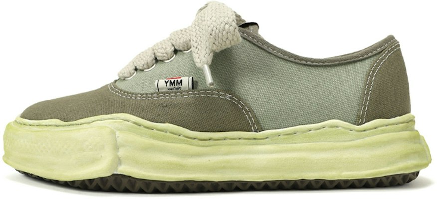 MIHARA YASUHIRO Baker Canvas Melted Sole Low-Top Sneakers Green A08FW724 Green Buy MIHARA YASUHIRO Baker Canvas Melted Sole Low-Top Sneakers Green A08FW724 Green