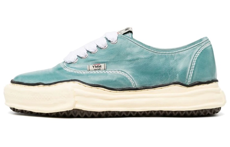 MIHARA YASUHIRO Baker Low-Top Lace-Up Sneakers Green Fashion Shoes A09FW728 Green Color