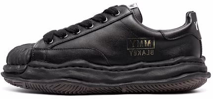 MIHARA YASUHIRO Blakey Black Leather Low-Top Fashion Sneakers Men. A06FW702 Black MIHARA YASUHIRO Blakey Black Leather Low-Top Fashion Sneakers Men. A06FW702 Black