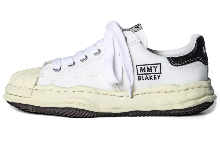 MIHARA YASUHIRO Blakey Low-Top Canvas Fashion Sneakers White A09FW732 White