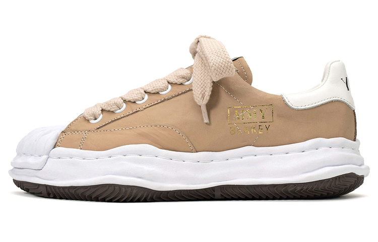 MIHARA YASUHIRO Blakey Low-Top Sneakers Beige Casual Fashion Shoes A08FW711 Light Brown