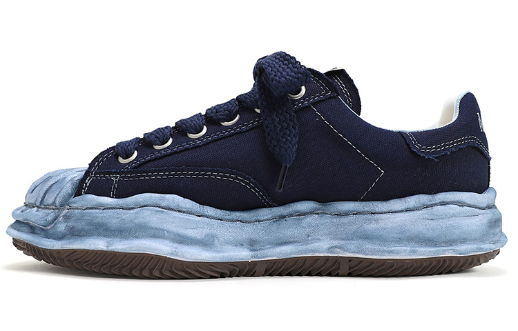 MIHARA YASUHIRO Blakey Melted Sole Low-Top Fashion Sneakers Blue Men A08FW710 Blue