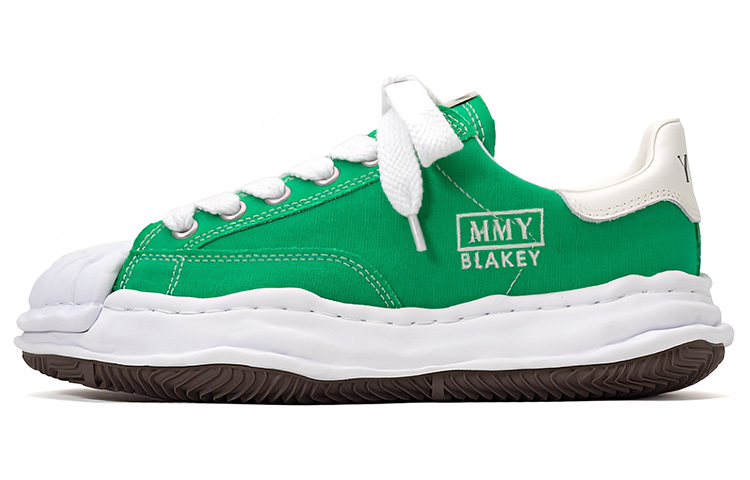 MIHARA YASUHIRO Blakey OG Canvas Low-Top Fashion Sneakers Green A08FW735 Green