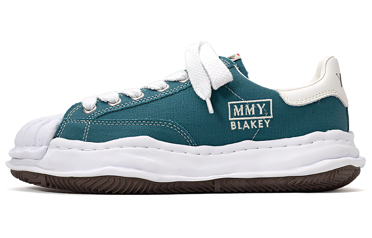 MIHARA YASUHIRO Blakey OG Sole Canvas Low-Top Sneakers Blue. A08FW735 Blue