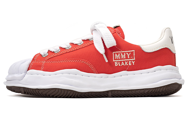 MIHARA YASUHIRO Blakey OG Sole Canvas Sneakers Orange . A08FW735 Orange Color