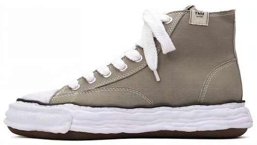 MIHARA YASUHIRO Kasut Kanvas Tinggi 'Gaya Selesa Berikat' A11FW701-WHT 1