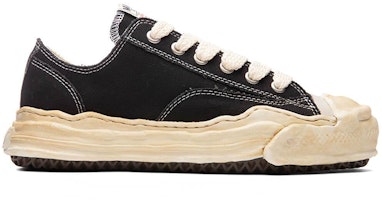 미하라 야스히로 캔버스 로우 '패치워크 블랙' A07FW720 Order 미하라 야스히로 캔버스 로우 '패치워크 블랙' A07FW720