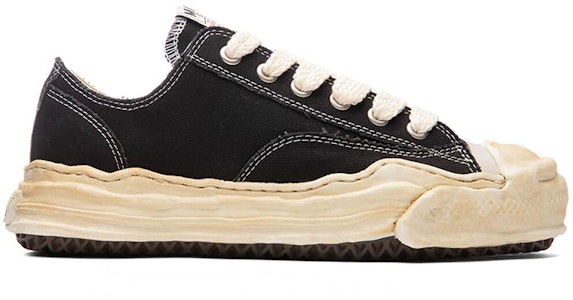 ミハラヤスヒロ キャンバスロー "パッチワーク ディゾルブ ブラック" A07FW720 Order ミハラヤスヒロ キャンバスロー "パッチワーク ディゾルブ ブラック" A07FW720