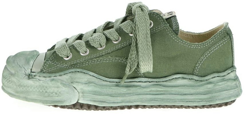 MIHARA YASUHIRO Hank Canvas Low-Top Sneakers Green Fashion Shoes. A08FW719 Green Buy MIHARA YASUHIRO Hank Canvas Low-Top Sneakers Green Fashion Shoes. A08FW719 Green