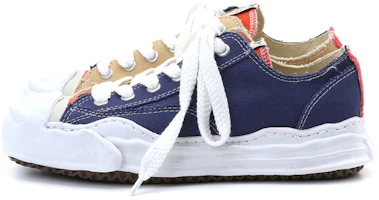 MIHARA YASUHIRO Hank Casual Low-Top Sneakers Blue Brown Fashion A05FW702 Blue Brown MIHARA YASUHIRO Hank Casual Low-Top Sneakers Blue Brown Fashion A05FW702 Blue Brown