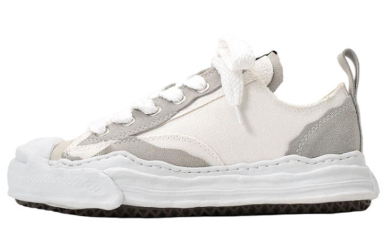 MIHARA YASUHIRO Hank OG Sole Broken Canvas Low-Top Sneakers White . A08FW734 White Color