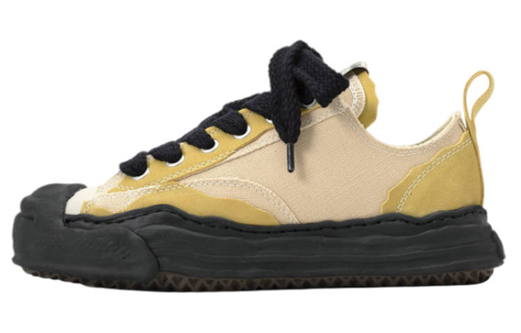 MIHARA YASUHIRO Hank OG Sole Broken Canvas Low-Top Sneakers Beige . A08FW734 Beige