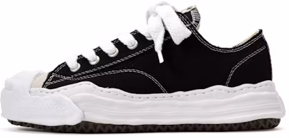 MIHARA YASUHIRO Hank Original Sole Toe Cap Canvas Low-Top Sneakers Black A05FW702 Black MIHARA YASUHIRO Hank Original Sole Toe Cap Canvas Low-Top Sneakers Black A05FW702 Black