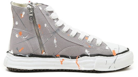 美原康裕 高帮板鞋 溶胶鞋 黑灰色 Order 美原康裕 高帮板鞋 溶胶鞋 黑灰色