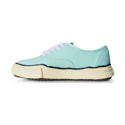 MIHARA YASUHIRO Maison Baker Vintage Sole Canvas Low Black White