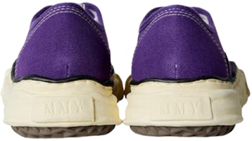 MIHARA YASUHIRO Maison Baker Vintage Suela OG Lona Baja Negro Blanco A09FW735 Details for MIHARA YASUHIRO Maison Baker Vintage Suela OG Lona Baja Negro Blanco A09FW735