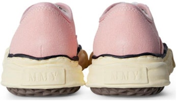 MIHARA YASUHIRO Maison Baker Vintage Suela OG Lona Baja Negro Blanco A09FW735 1