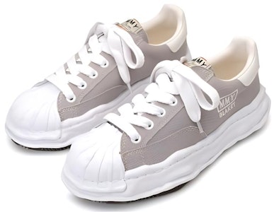 MIHARA YASUHIRO Maison Blakey OG大底黑色帆布低帮鞋 A08FW735-BLK 10