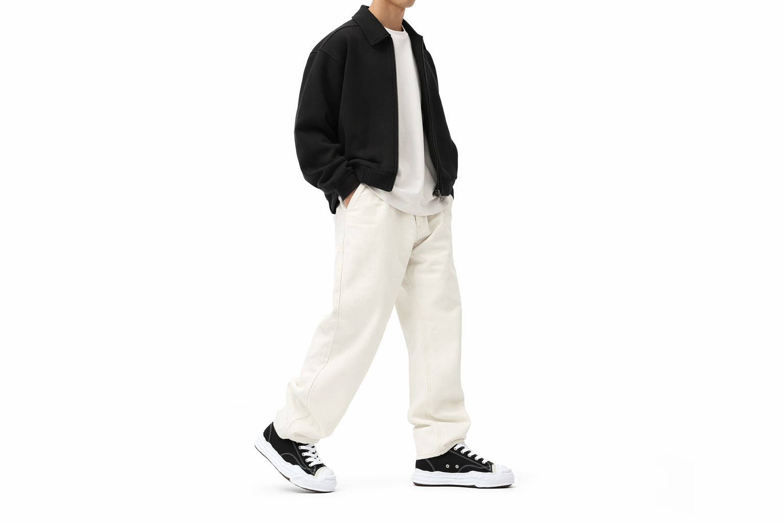 Order MIHARA YASUHIRO Maison Hank OG Sole Canvas Low 'Black White' A05FW702-BLK