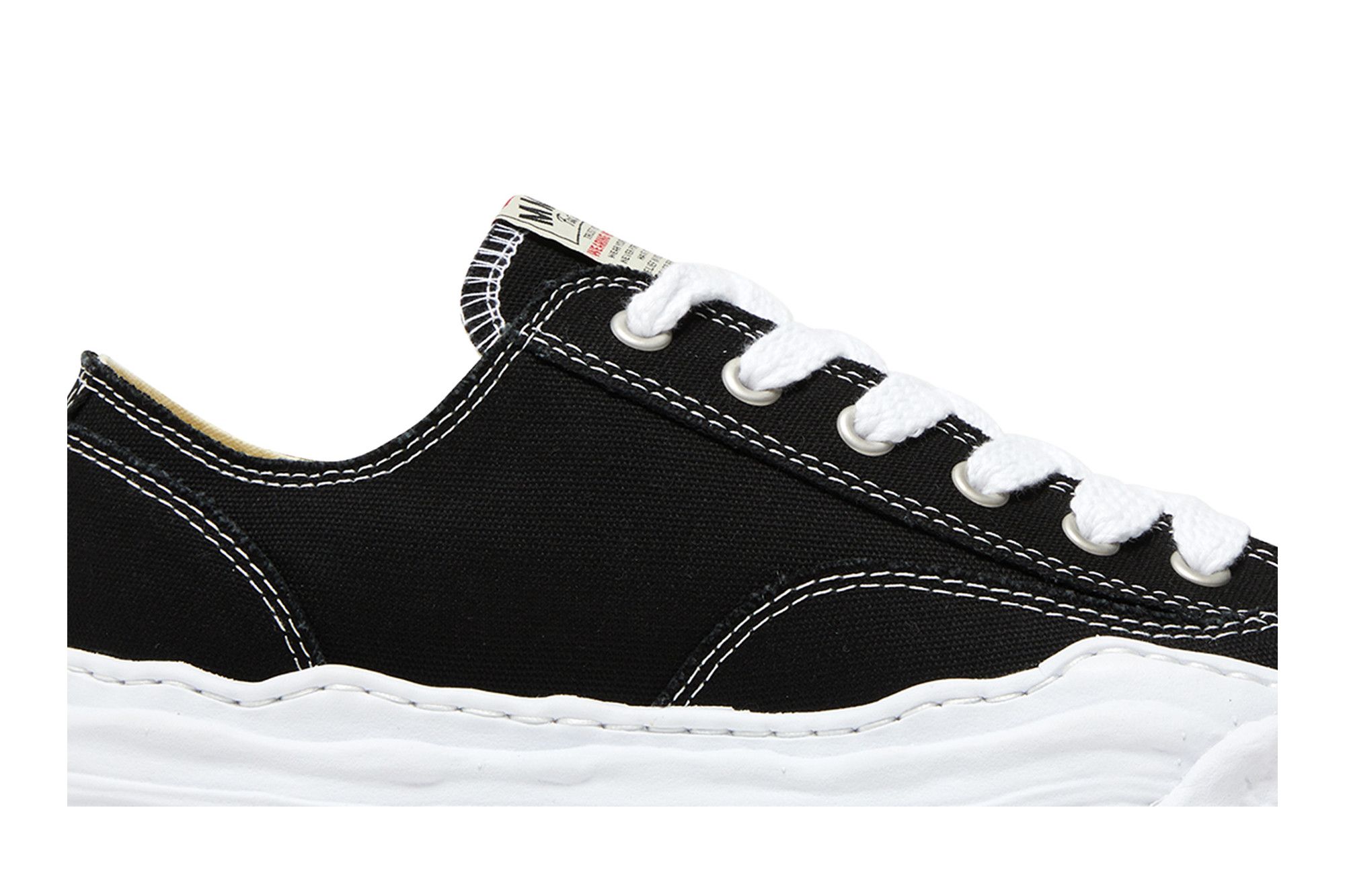Lookbook MIHARA YASUHIRO Maison Hank OG Sole Canvas Low 'Black White' A05FW702-BLK