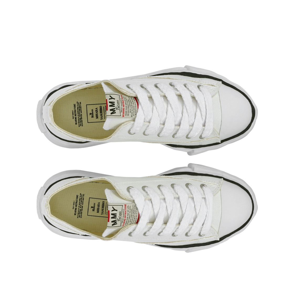 MIHARA YASUHIRO Maison Original Sole Low Top 'White Canvas' 圖 3