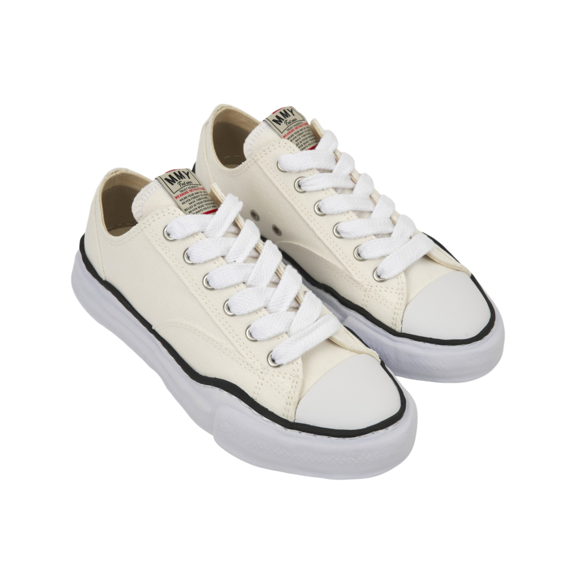 Shop MIHARA YASUHIRO Maison Original Sole Low Top 'White Canvas' A01FW702-WHITE