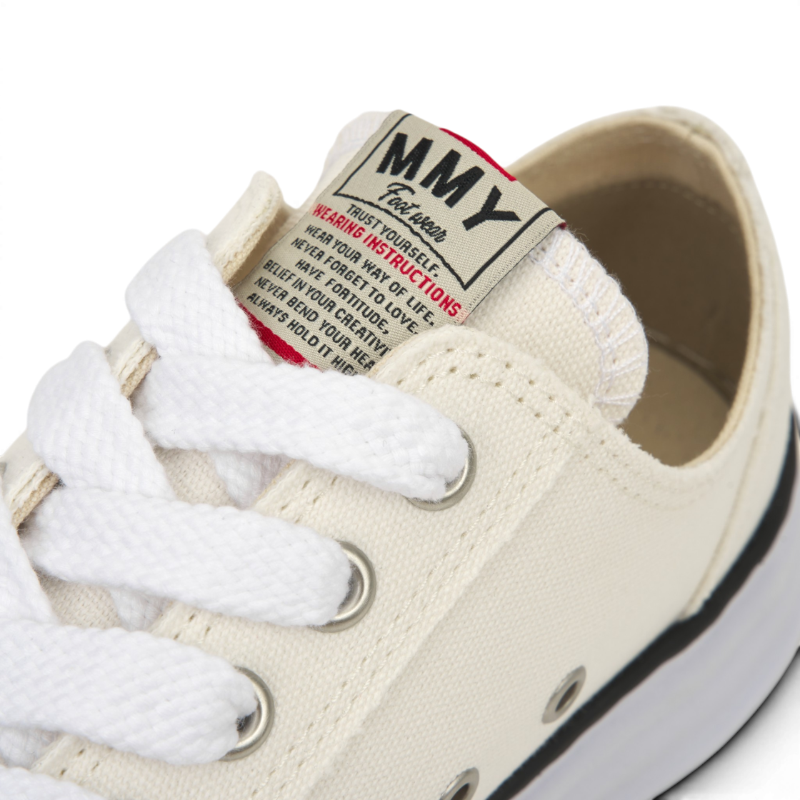Sizing MIHARA YASUHIRO Maison Original Sole Low Top 'White Canvas' A01FW702-WHITE