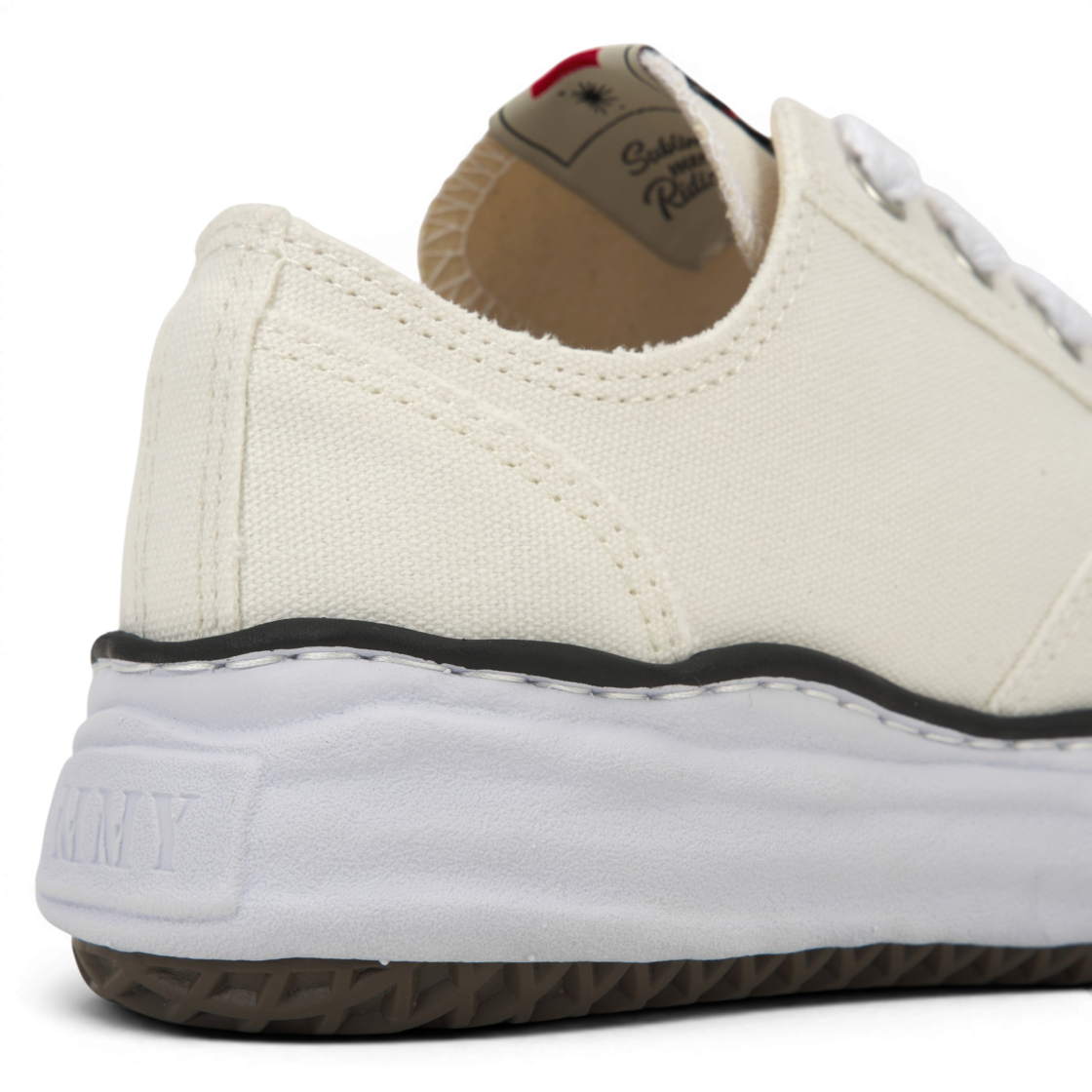 Cheap MIHARA YASUHIRO Maison Original Sole Low Top 'White Canvas' A01FW702-WHITE
