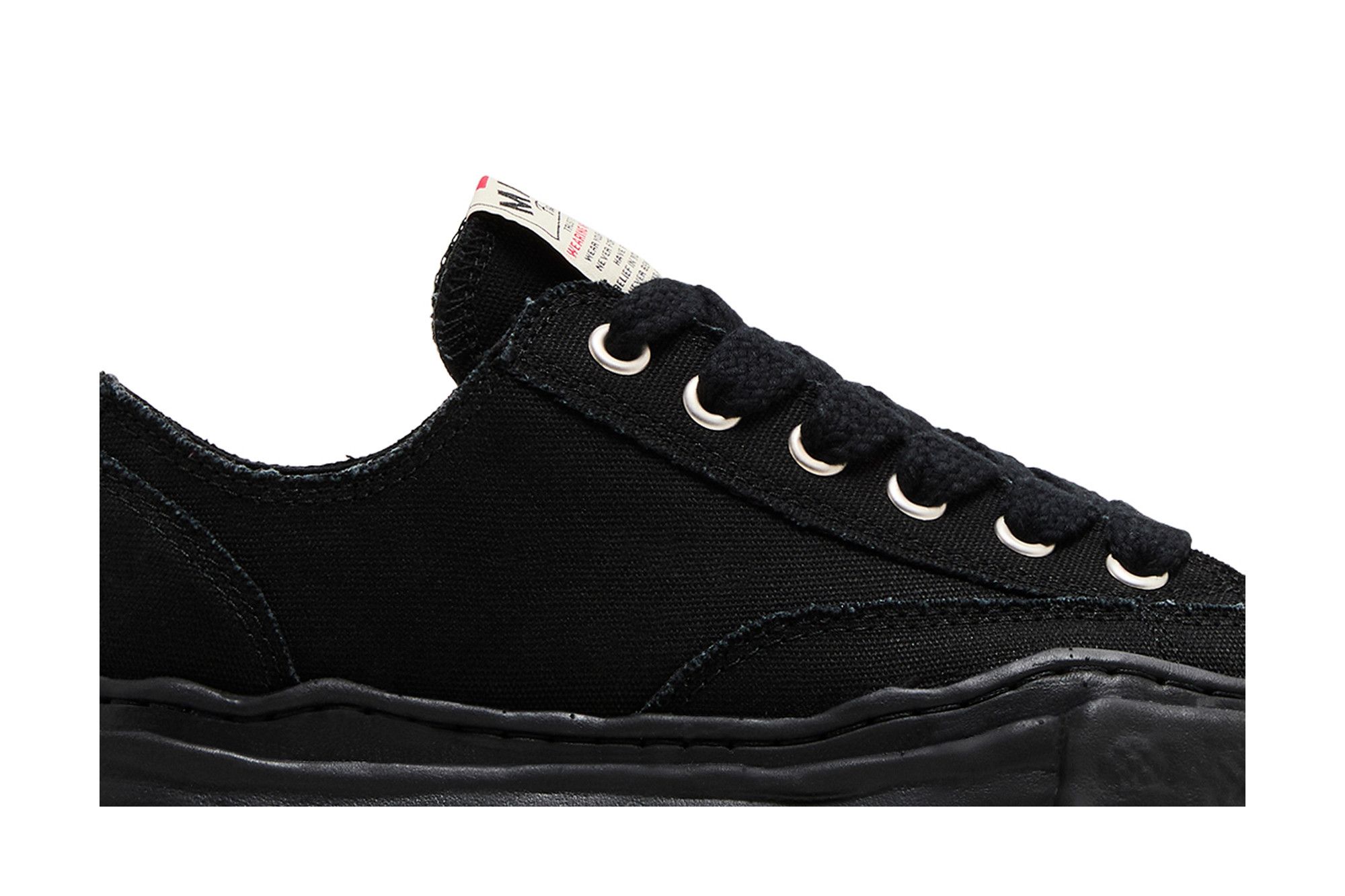 Order Maison Mihara Yasuhiro Peterson 23 OG Sole Canvas Rendah 'Hitam Putih' A11FW702