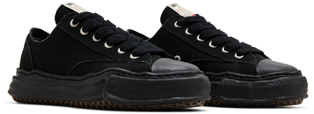 Maison Mihara Yasuhiro Peterson 23 OG Sole Canvas Rendah 'Hitam Putih' A11FW702 Cheap Maison Mihara Yasuhiro Peterson 23 OG Sole Canvas Rendah 'Hitam Putih' A11FW702