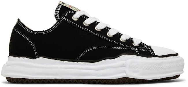 MIHARA YASUHIRO Maison Peterson OG Sole Kanvas Rendah 'Hitam' A01FW702 Buy MIHARA YASUHIRO Maison Peterson OG Sole Kanvas Rendah 'Hitam' A01FW702