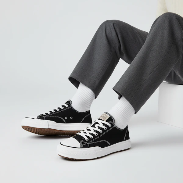 三原康裕 Maison Peterson OG 鞋底黑色帆布低筒鞋 A01FW702-BLK Order 三原康裕 Maison Peterson OG 鞋底黑色帆布低筒鞋 A01FW702-BLK