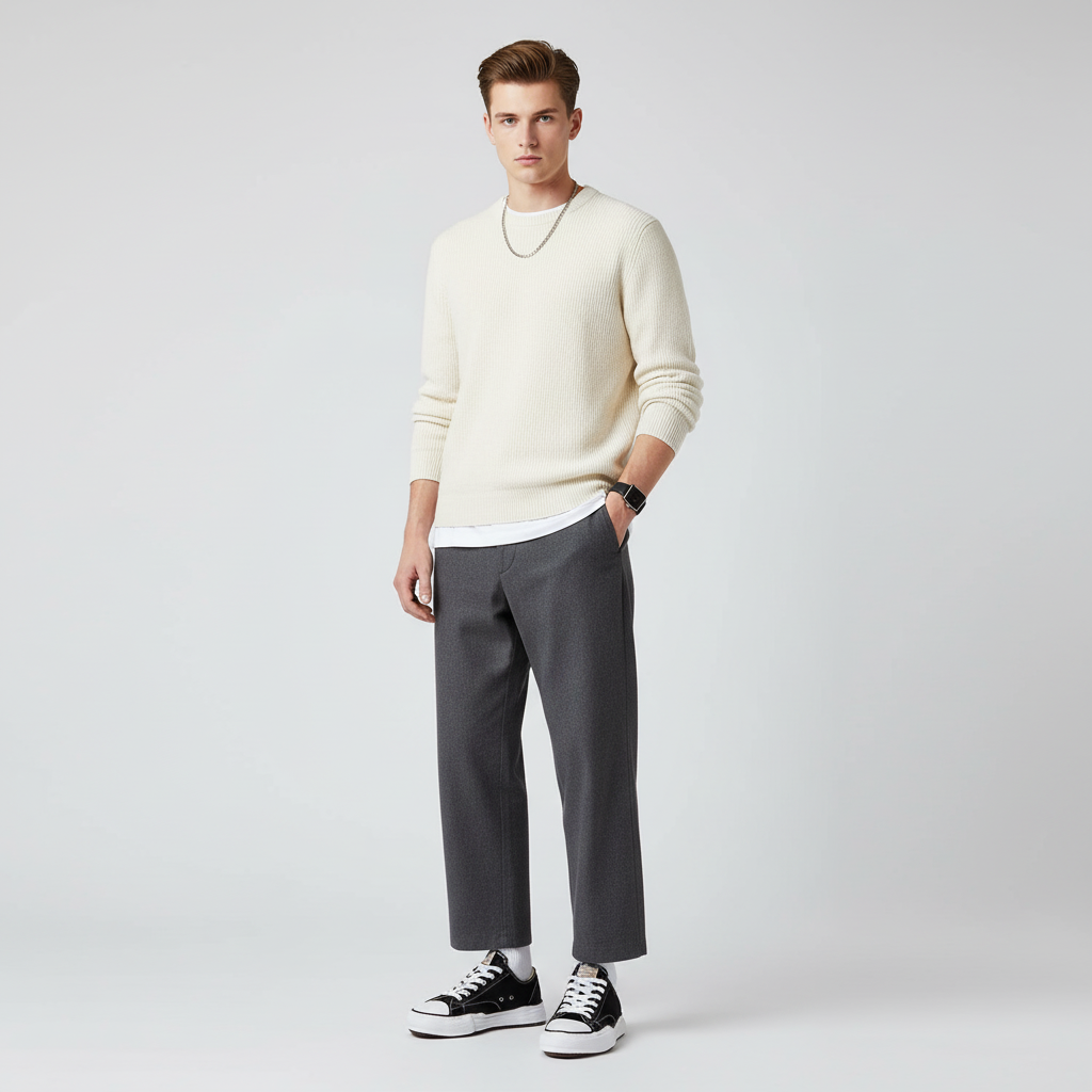 Lookbook 三原康裕 Maison Peterson OG 鞋底黑色帆布低筒鞋 A01FW702-BLK