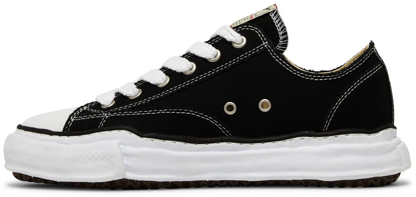 MIHARA YASUHIRO Maison Peterson OG帆布低帮鞋'黑色' A01FW702-BLK Shop MIHARA YASUHIRO Maison Peterson OG帆布低帮鞋'黑色' A01FW702-BLK