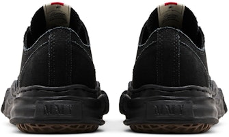 MIHARA YASUHIRO Maison Peterson OG Sole Canvas Low 'Hitam Sepenuhnya' A01FW702-BLKBLK Details for MIHARA YASUHIRO Maison Peterson OG Sole Canvas Low 'Hitam Sepenuhnya' A01FW702-BLKBLK